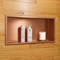 Alfi Brand 24" x 12" Brushed Copper PVD Stainless Steel Single Shelf Shower Niche ABNP2412-BC